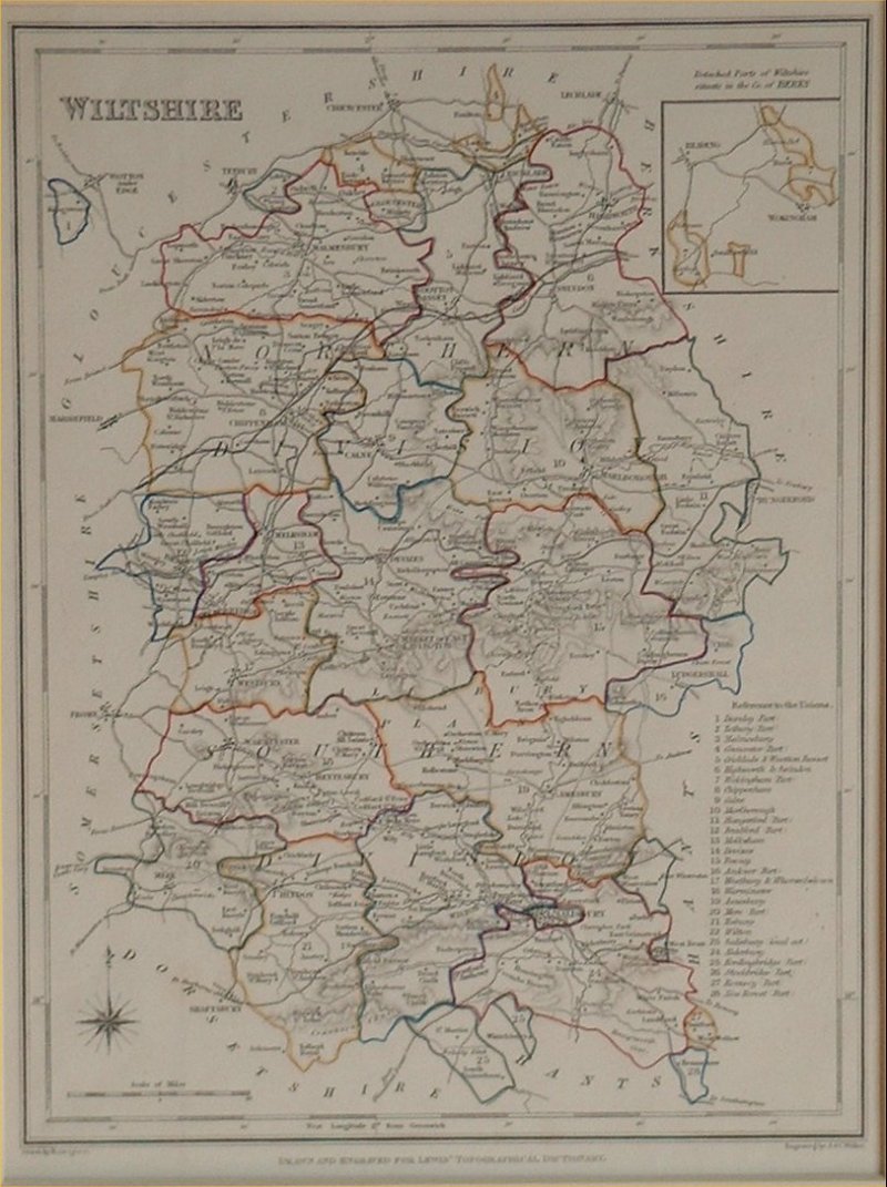 Map of Wiltshire - Creighton